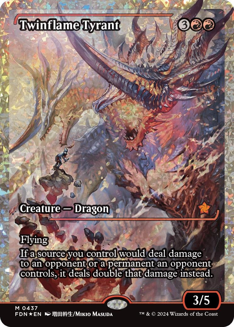 Image for Twinflame Tyrant (Showcase) (Fracture Foil) (437) [Foundations] - Magic: The Gathering
