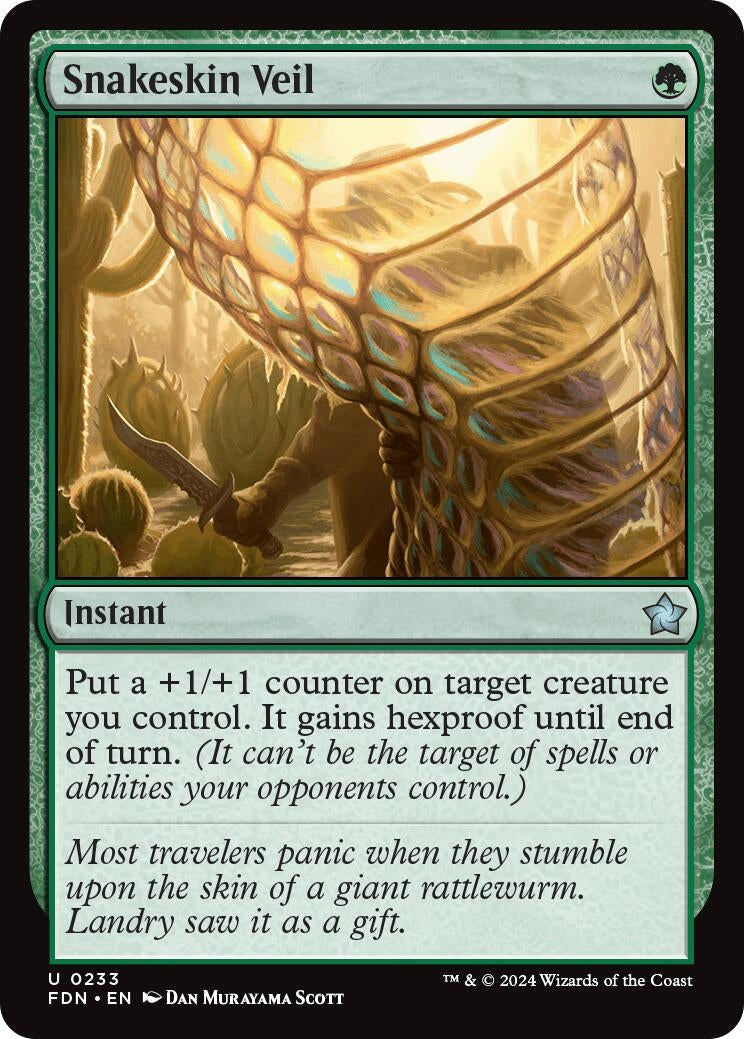 Image for Snakeskin Veil (233) [Foundations] - Magic: The Gathering
