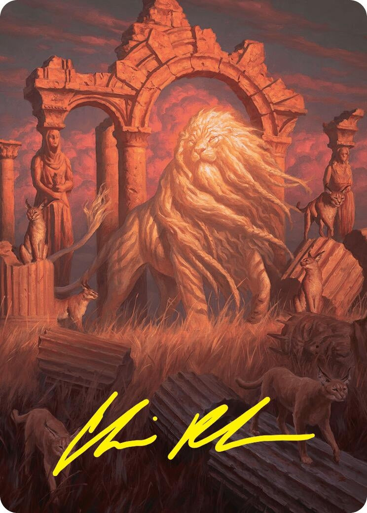 Image for Arahbo, the First Fang Art Card (26/54) (Gold-Stamped Signature) (26) [Foundations] - Magic: The Gathering
