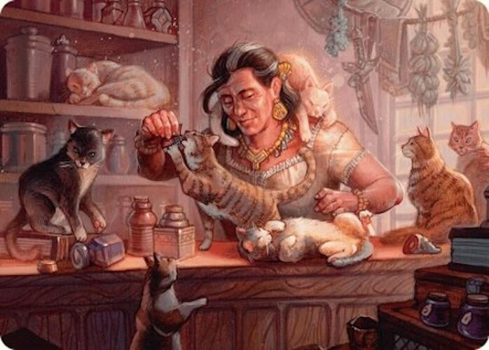 Image for Cat Collector Art Card (1/54) (1) [Foundations] - Magic: The Gathering