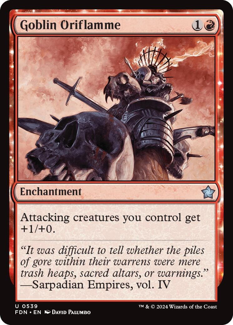 Image for Goblin Oriflamme (539) [Foundations] - Magic: The Gathering