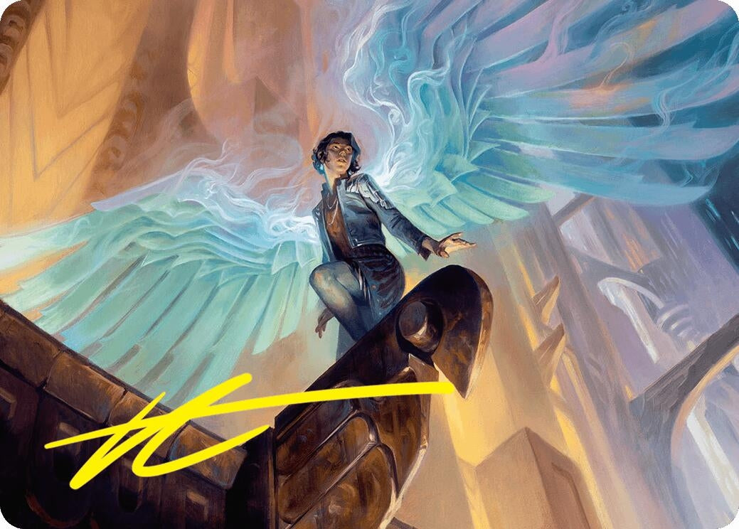 Image for Giada, Font of Hope Art Card (20/54) (Gold-Stamped Signature) (20) [Foundations] - Magic: The Gathering