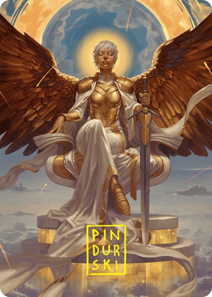 Image for Herald of Eternal Dawn Art Card (27/54) (Gold-Stamped Signature) (27) [Foundations] - Magic: The Gathering