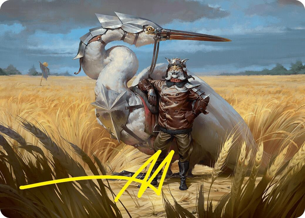 Image for Skyknight Squire Art Card (4/54) (Stamped Signature) (4) [Foundations] - Magic: The Gathering