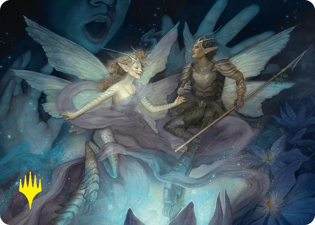 Image for Faebloom Trick Art Card (6/54) (Gold-Stamped Signature) (6) [Foundations] - Magic: The Gathering