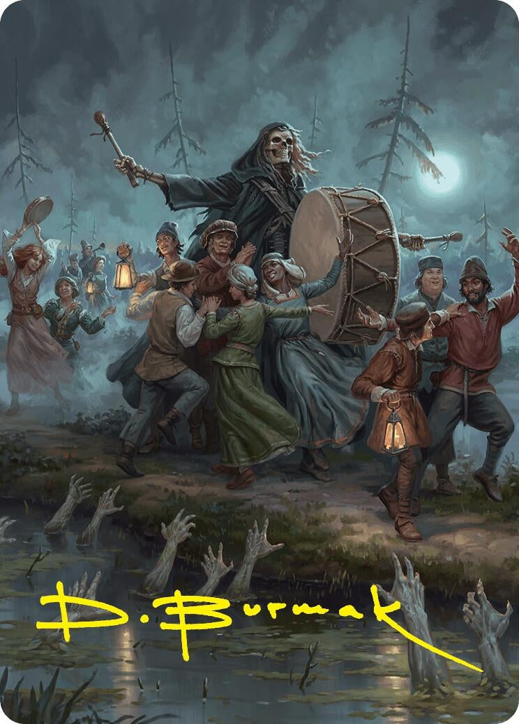 Image for Blasphemous Edict Art Card (35/54) (Gold-Stamped Signature) (35) [Foundations] - Magic: The Gathering