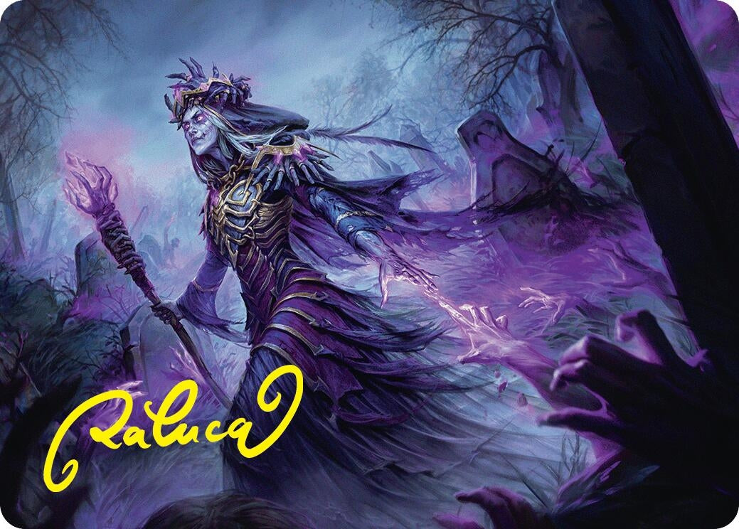 Image for Zul Ashur, Lich Lord Art Card (10/54) (Gold-Stamped Signature) (10) [Foundations] - Magic: The Gathering