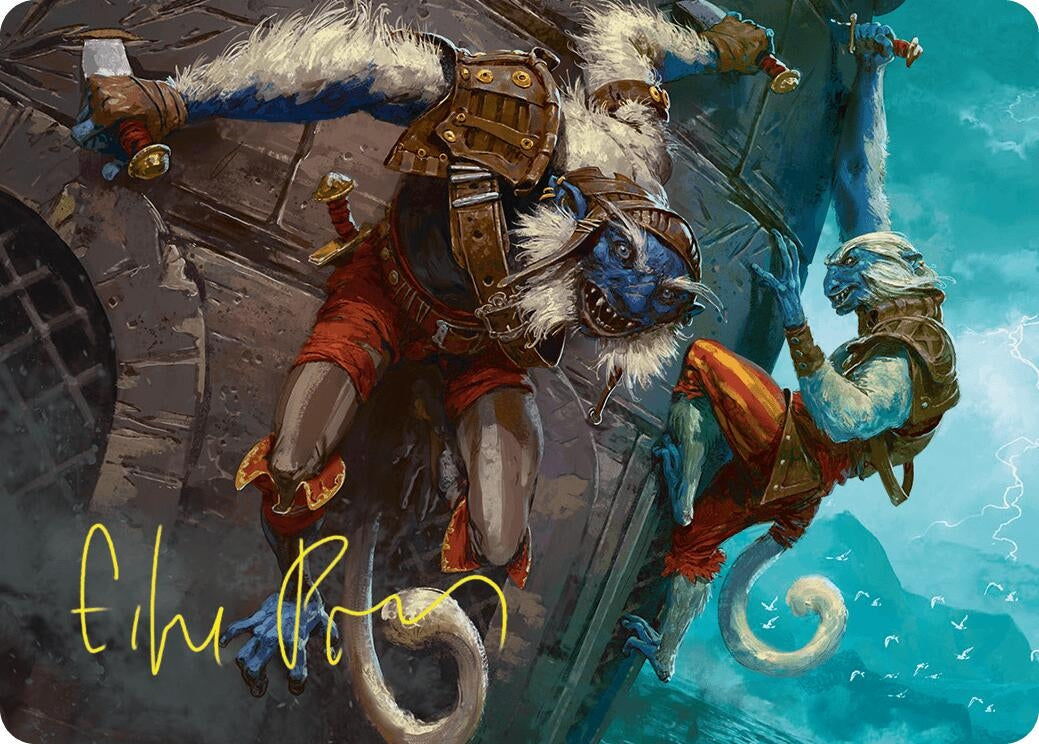 Image for Goblin Boarders Art Card (11/54) (Gold-Stamped Signature) (11) [Foundations] - Magic: The Gathering