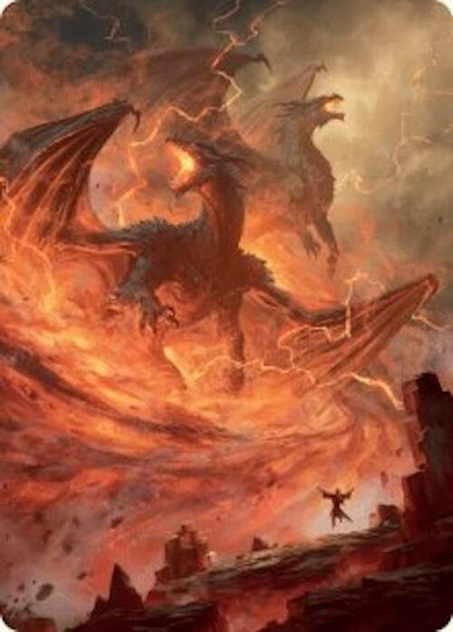 Image for Rite of the Dragoncaller Art Card (38/54) (38) [Foundations] - Magic: The Gathering