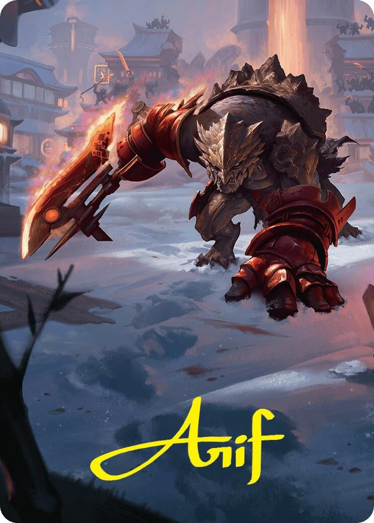 Image for Searslicer Goblin Art Card (39/54) (Gold-Stamped Signature) (39) [Foundations] - Magic: The Gathering