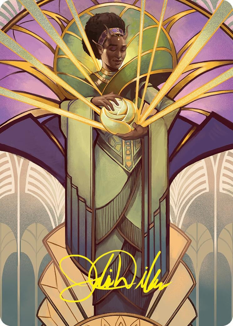 Image for Bloom Tender Art Card (54/54) (Gold-Stamped Signature) (54) [Foundations] - Magic: The Gathering