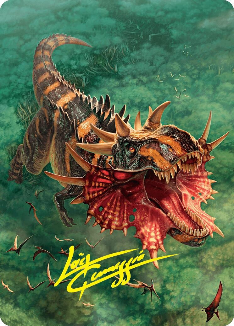 Image for Gigantosaurus Art Card (53/54) (Gold-Stamped Signature) (53) [Foundations] - Magic: The Gathering