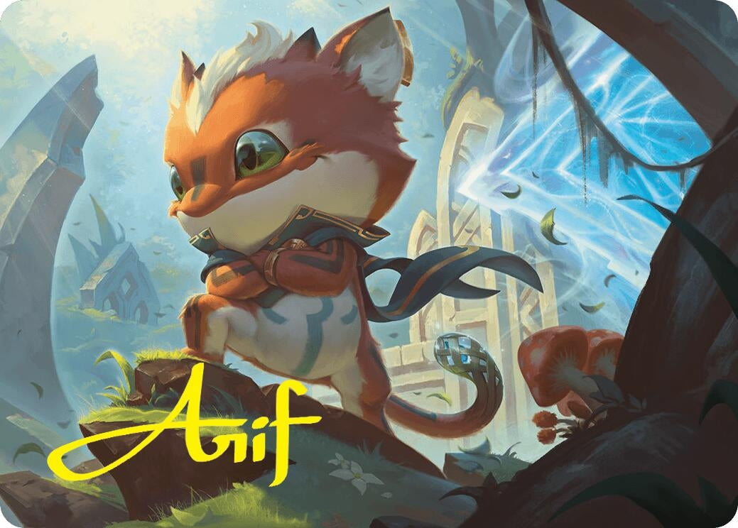 Image for Loot, Exuberant Explorer Art Card (12/54) (Gold-Stamped Signature) (12) [Foundations] - Magic: The Gathering