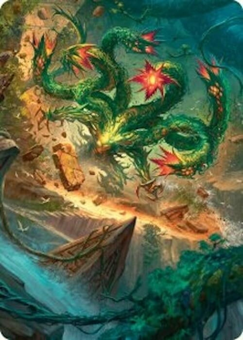 Image for Mossborn Hydra Art Card (42/54) (42) [Foundations] - Magic: The Gathering