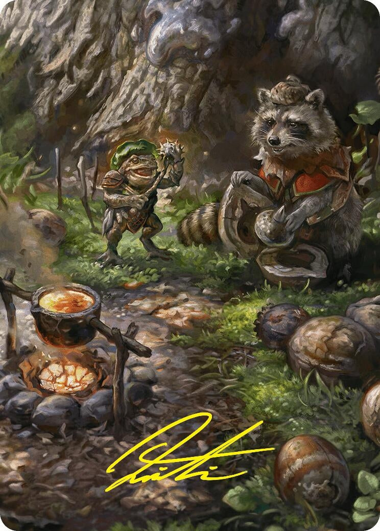 Image for Sylvan Scavenging Art Card (46/54) (Gold-Stamped Signature) (46) [Foundations] - Magic: The Gathering