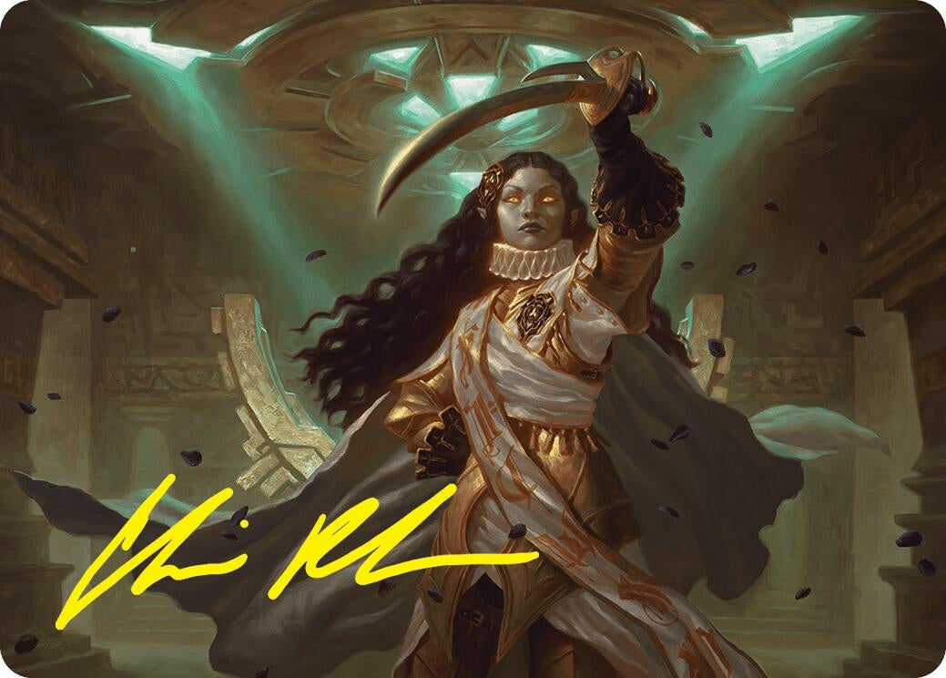 Elenda, Saint of Dusk Art Card (15/54) (Gold-Stamped Signature) (15) [Art Series: Foundations]