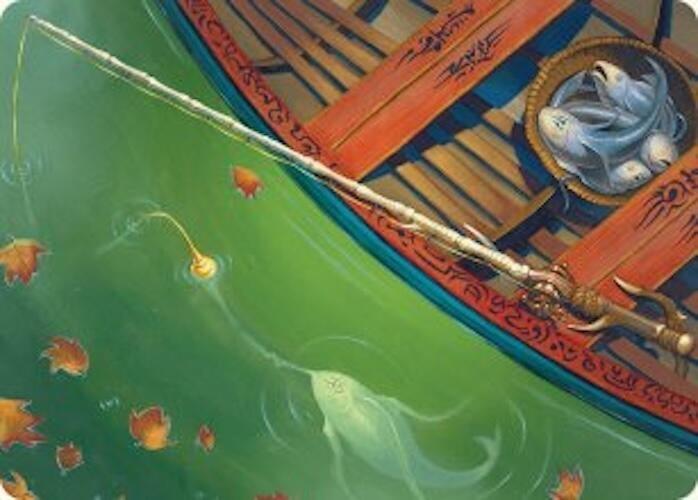 Image for Fishing Pole Art Card (18/54) (18) [Foundations] - Magic: The Gathering