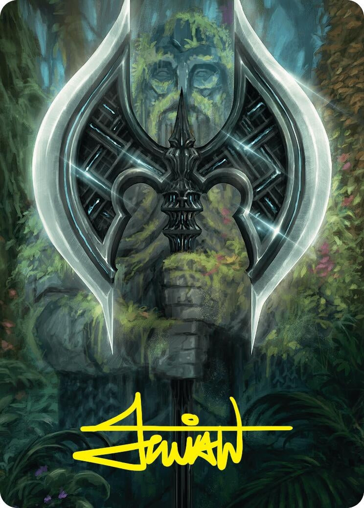Image for Leyline Axe Art Card (49/54) (Gold-Stamped Signature) (49) [Foundations] - Magic: The Gathering