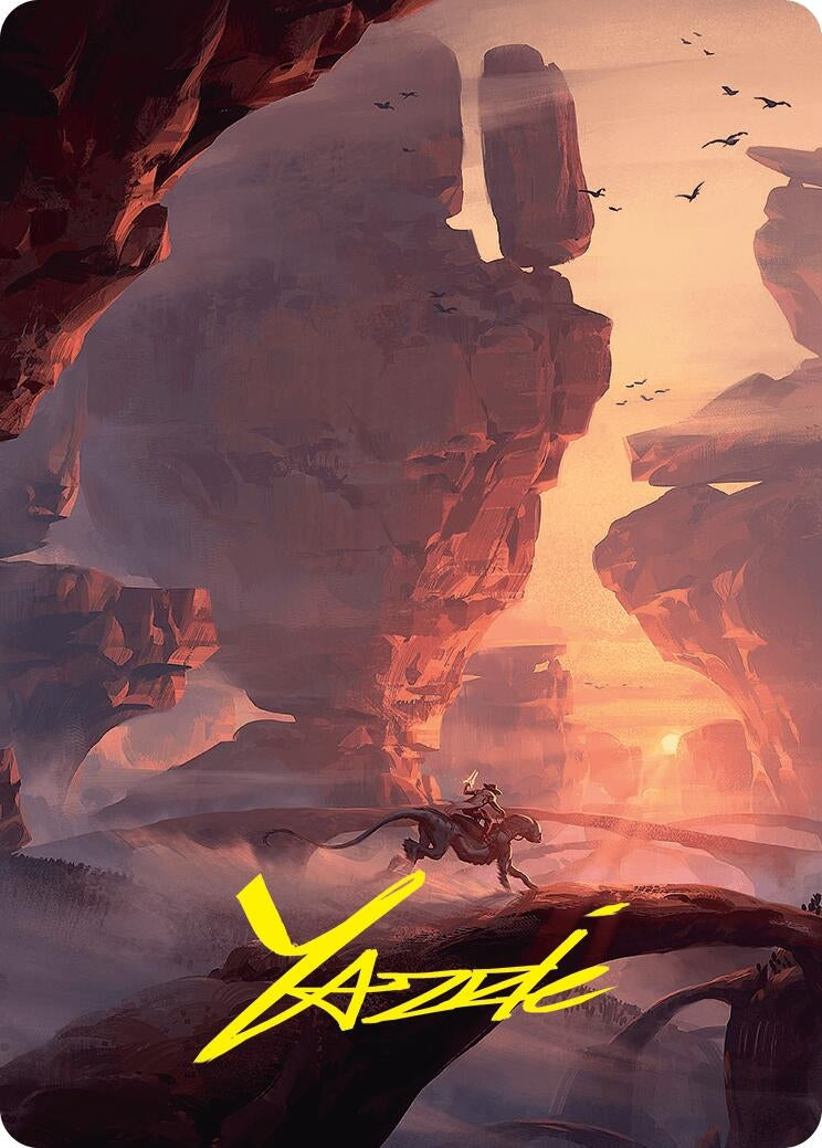 Image for Mountain Art Card (24/54) (Gold-Stamped Signature) (24) [Foundations] - Magic: The Gathering