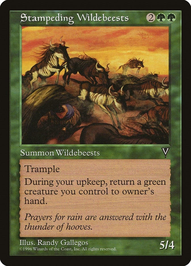 Image for Stampeding Wildebeests [Visions] - Magic: The Gathering