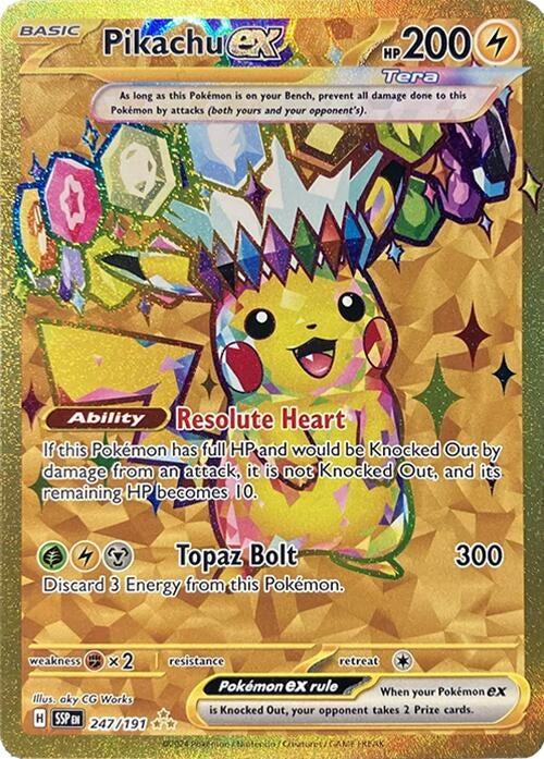 Image for Pikachu ex (247/191) [SV08: Surging Sparks] - Pokemon