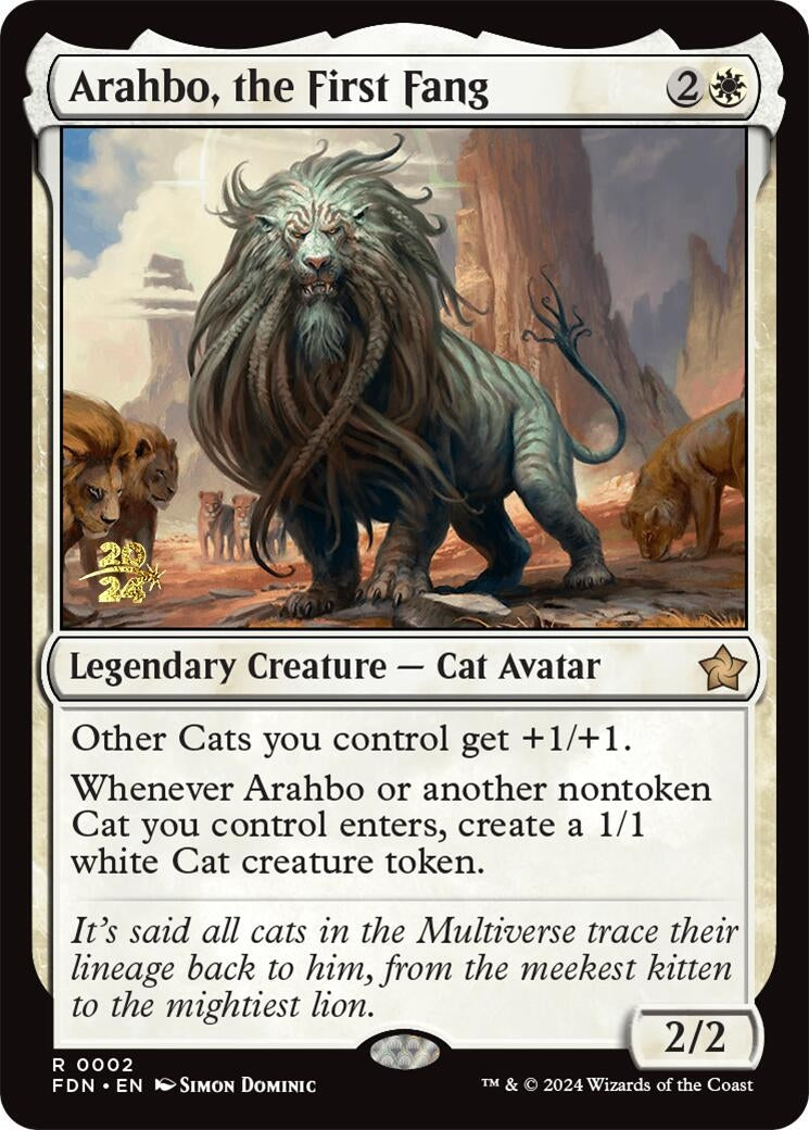 Image for Arahbo, the First Fang (2) [Prerelease Cards] - Magic: The Gathering