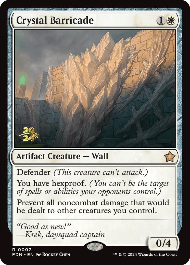 Image for Crystal Barricade (7) [Prerelease Cards] - Magic: The Gathering