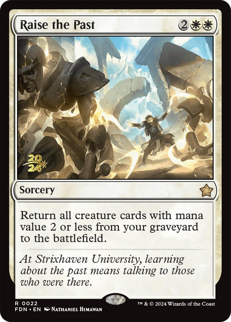 Image for Raise the Past (22) [Prerelease Cards] - Magic: The Gathering