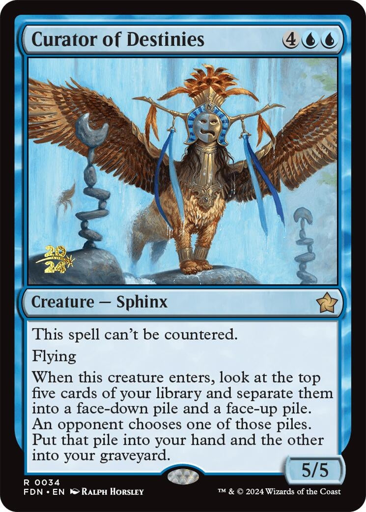 Image for Curator of Destinies (34) [Prerelease Cards] - Magic: The Gathering