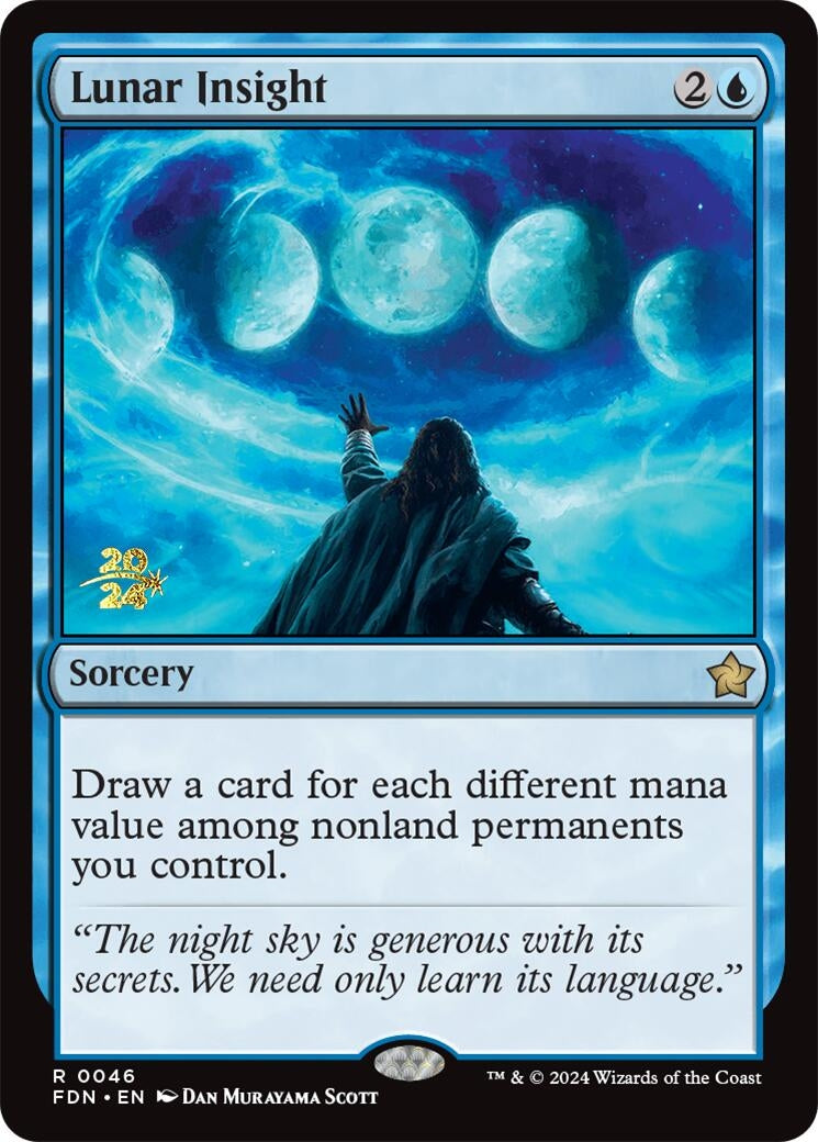 Image for Lunar Insight (46) [Prerelease Cards] - Magic: The Gathering