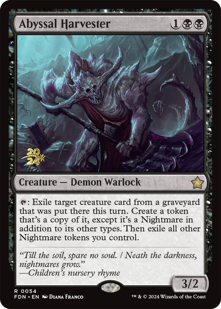 Image for Abyssal Harvester (54) [Prerelease Cards] - Magic: The Gathering