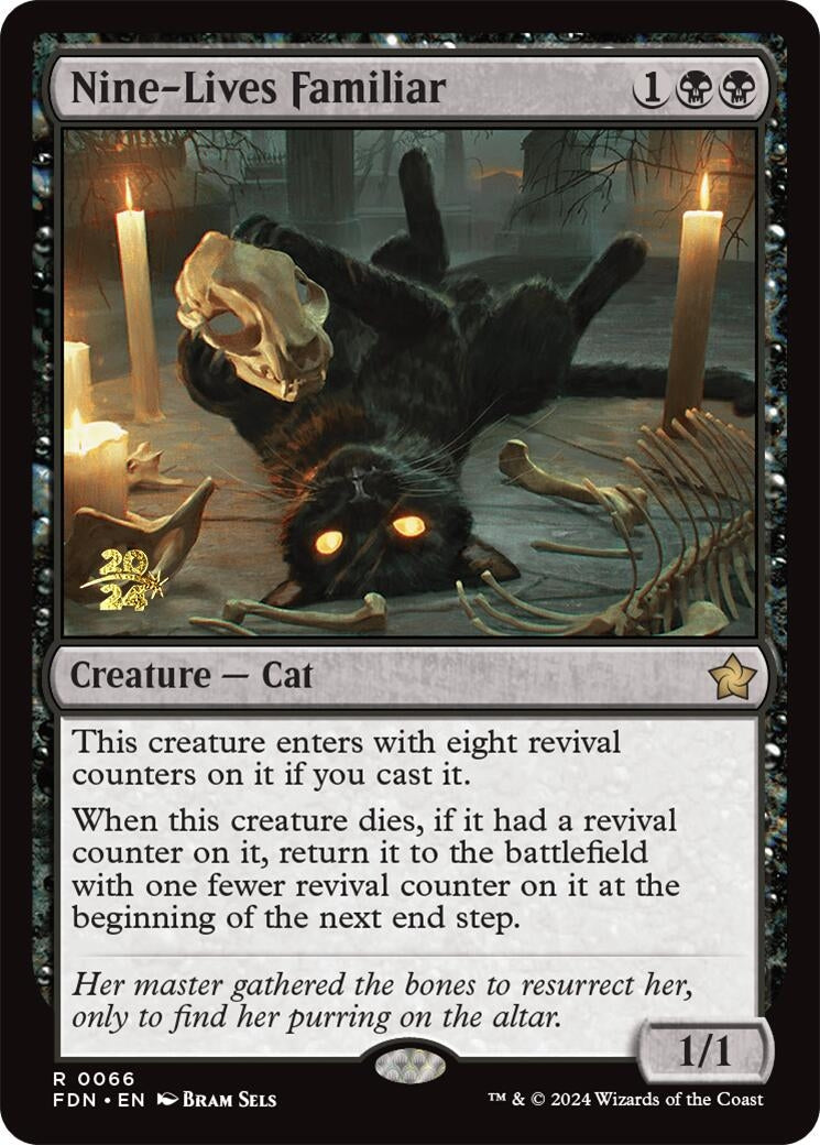 Image for Nine-Lives Familiar (66) [Prerelease Cards] - Magic: The Gathering