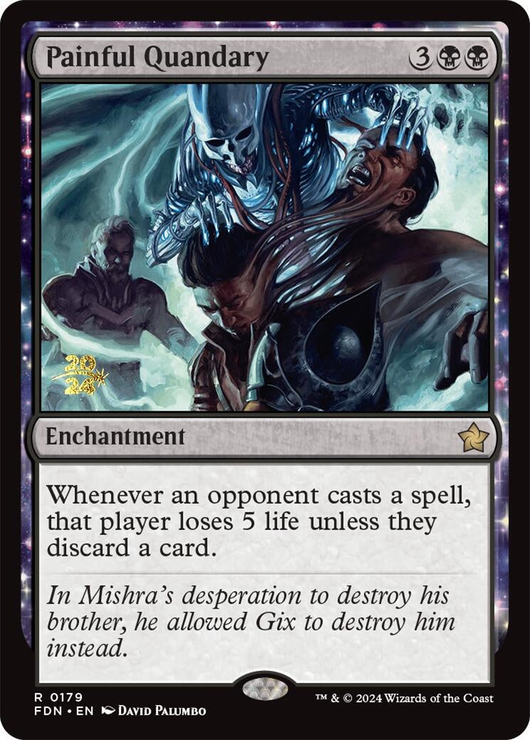 Image for Painful Quandary (FDN) (179) [Prerelease Cards] - Magic: The Gathering