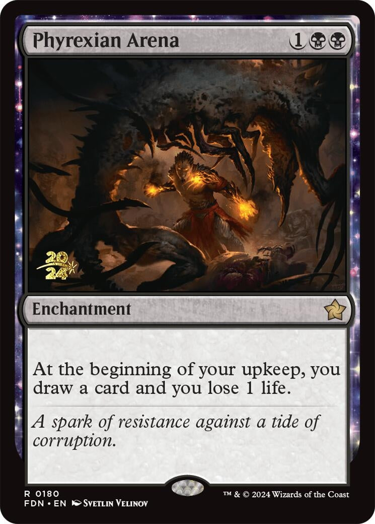 Image for Phyrexian Arena (FDN) (180) [Prerelease Cards] - Magic: The Gathering