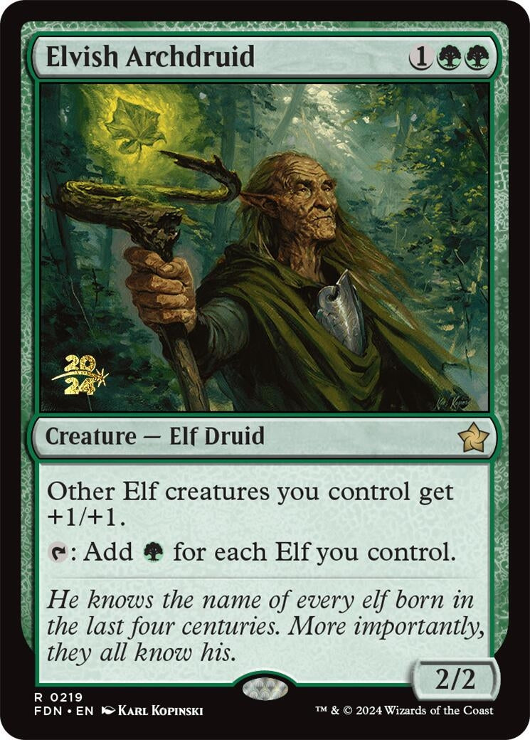 Image for Elvish Archdruid (219) [Prerelease Cards] - Magic: The Gathering