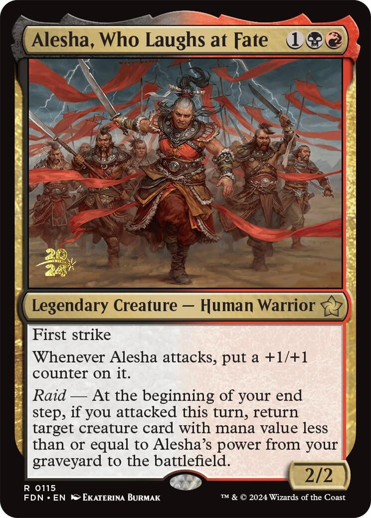 Image for Alesha, Who Laughs at Fate (115) [Prerelease Cards] - Magic: The Gathering