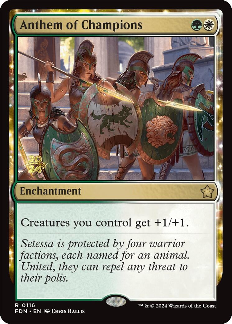 Image for Anthem of Champions (116) [Prerelease Cards] - Magic: The Gathering