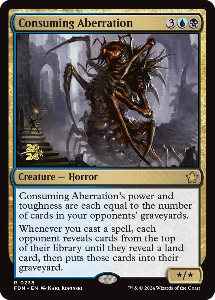 Image for Consuming Aberration (FDN) (238) [Prerelease Cards] - Magic: The Gathering