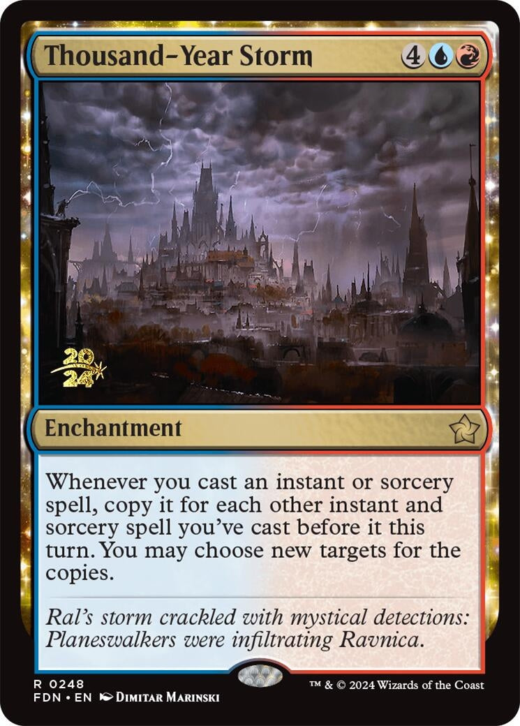 Image for Thousand-Year Storm (FDN) (248) [Prerelease Cards] - Magic: The Gathering