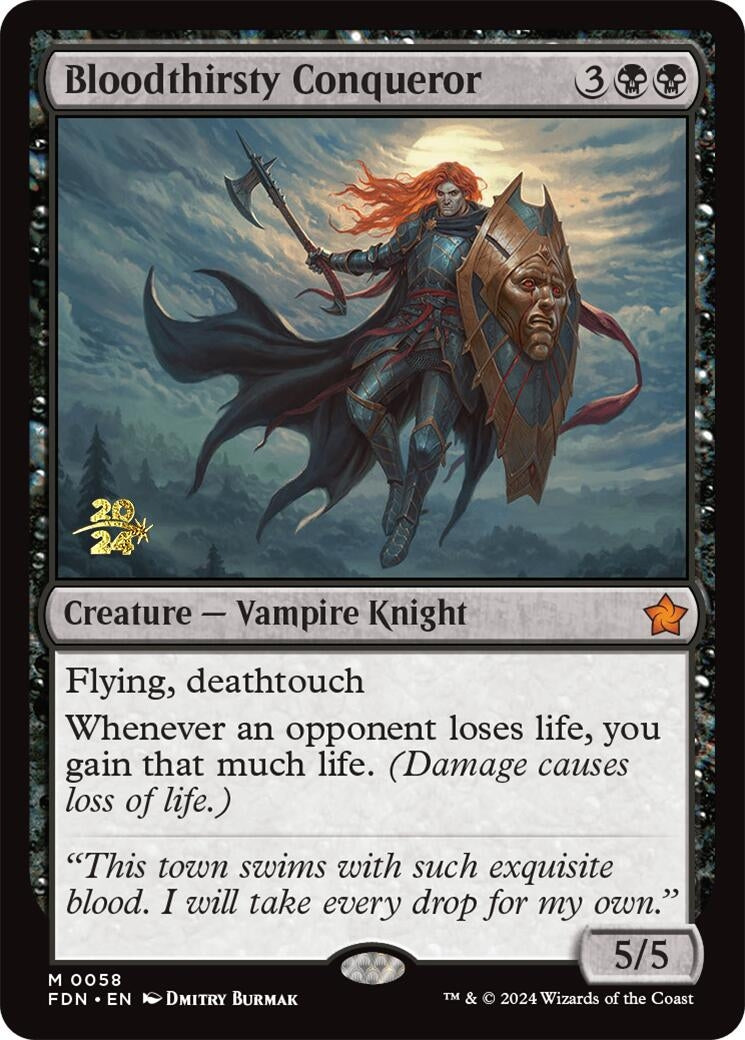 Image for Bloodthirsty Conqueror (58) [Prerelease Cards] - Magic: The Gathering