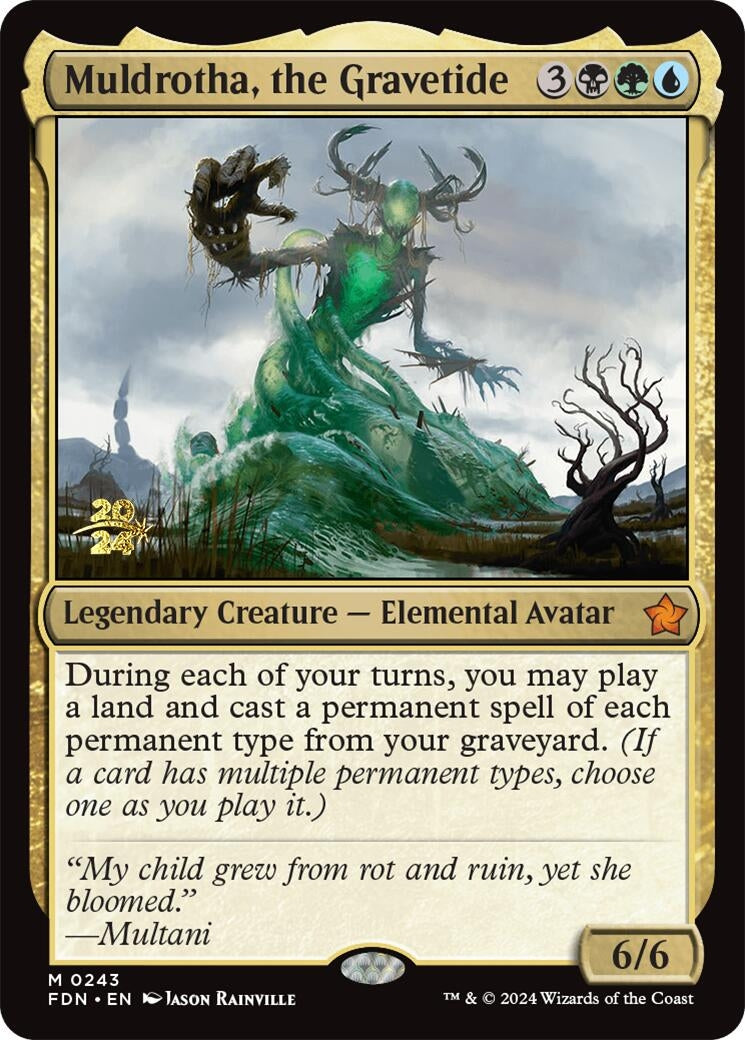 Image for Muldrotha, the Gravetide (FDN) (243) [Prerelease Cards] - Magic: The Gathering