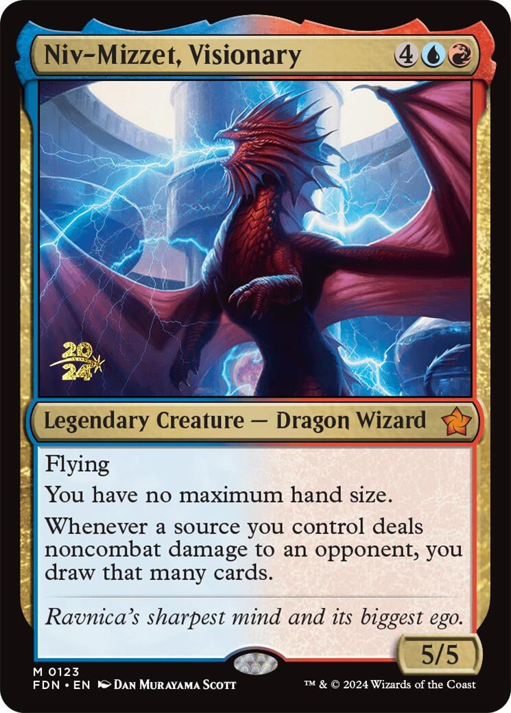 Image for Niv-Mizzet, Visionary (123) [Prerelease Cards] - Magic: The Gathering