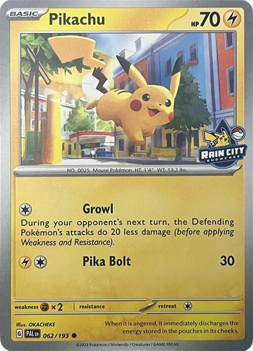 Image for Pikachu (Rain City Showcase) (062/193) [Miscellaneous Cards & Products] - Pokemon