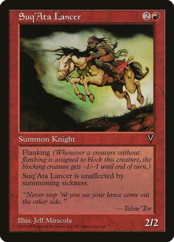 Image for Suq'Ata Lancer [Visions] - Magic: The Gathering
