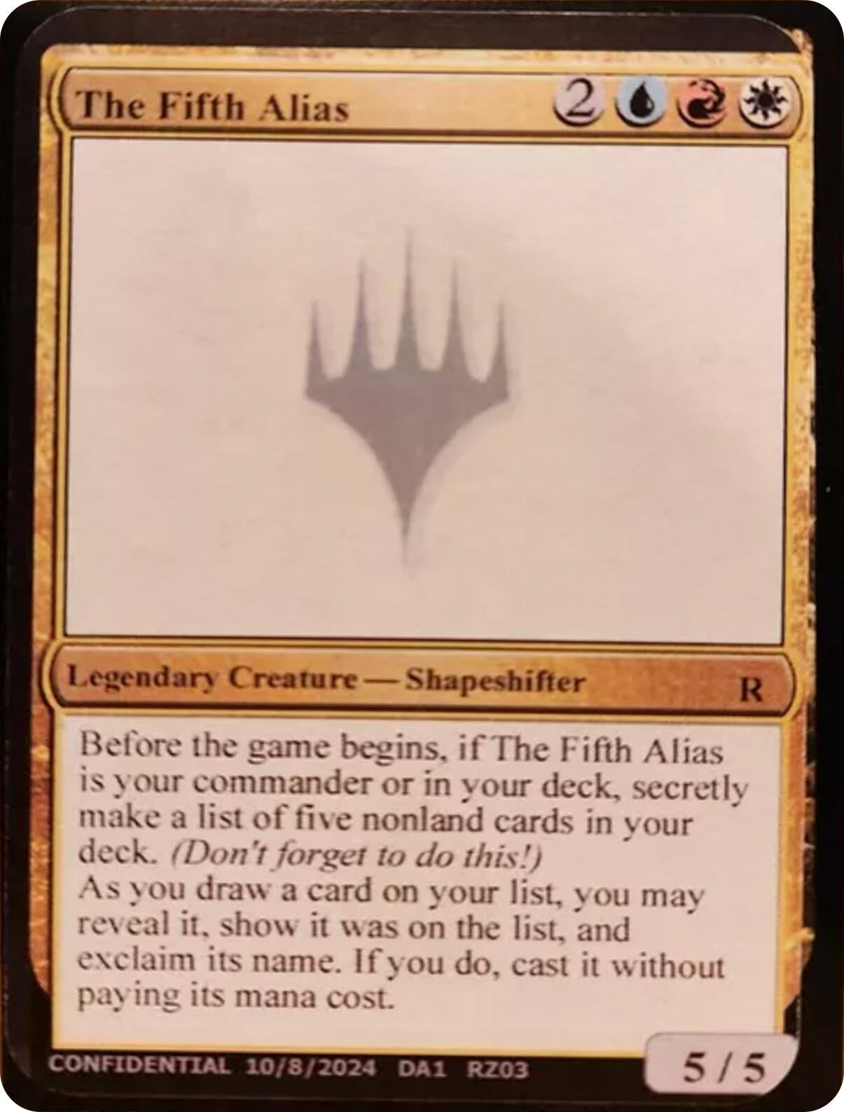 Image for The Fifth Alias [Un-Known Event Playtest Cards] - Magic: The Gathering