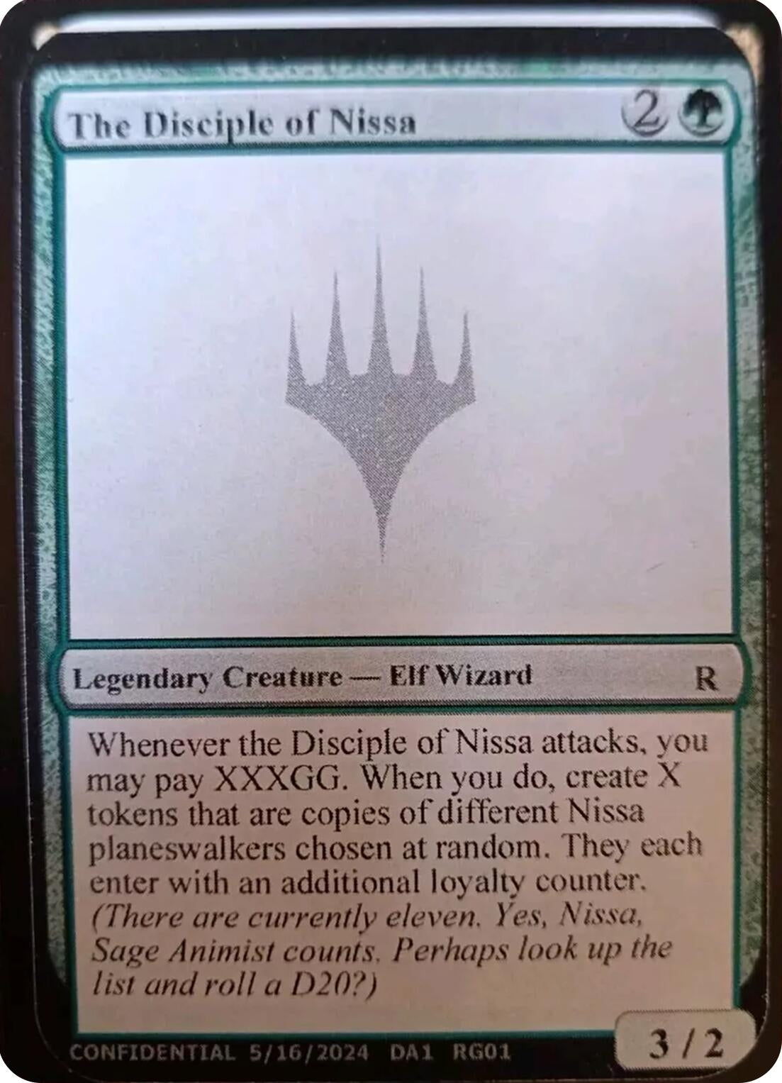 Image for The Disciple of Nissa [Un-Known Event Playtest Cards] - Magic: The Gathering