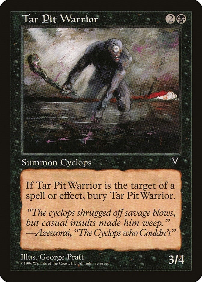 Image for Tar Pit Warrior [Visions] - Magic: The Gathering