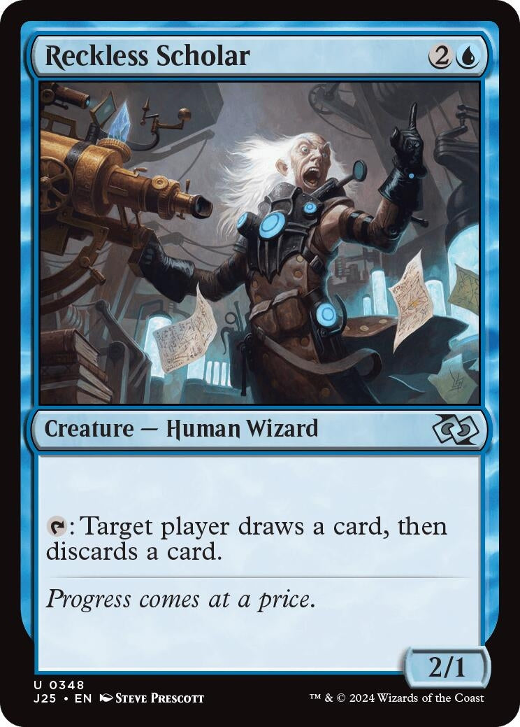 Image for Reckless Scholar (348) [Foundations Jumpstart] - Magic: The Gathering