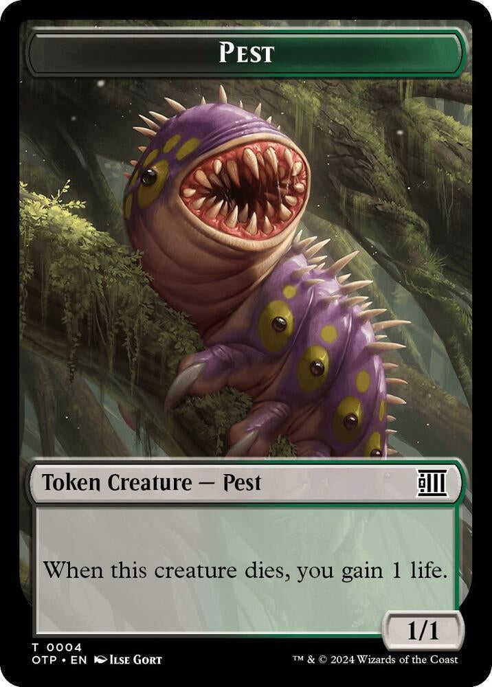Image for Pest // Plot Double-Sided Token (4 // 20) [Outlaws of Thunder Junction: Breaking News] - Magic: The Gathering