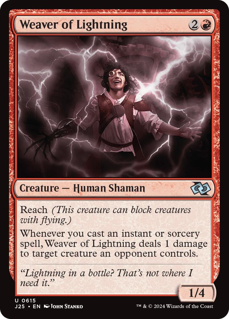Image for Weaver of Lightning (615) [Foundations Jumpstart] - Magic: The Gathering